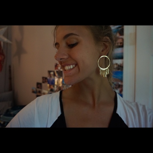 Hoop dangle earrings!! - Picture 3 of 3